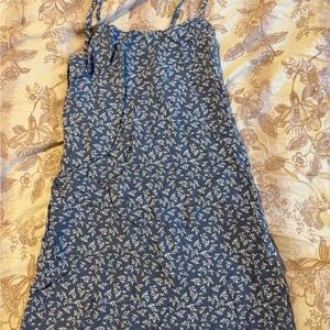 Pacsun John galt Blue Floral Strap Dress